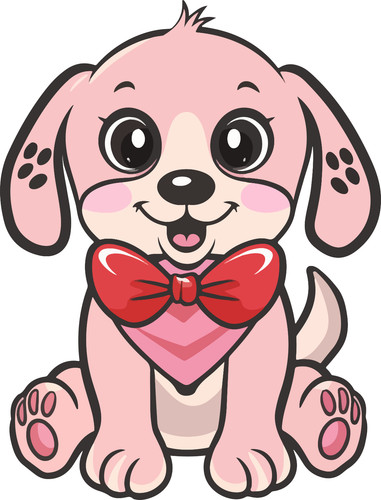 Adesivo auto per cani carini