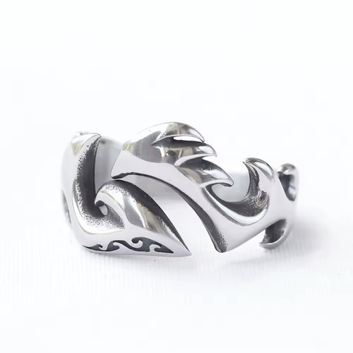 Anello fiamma punk - fiamma,