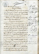 1879 antico atto notarile - 1879,