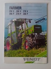 Brochure TRATTORI FENDT Serie FARMER 250 260 270 VIGNETO FRUTTETO originale 1988