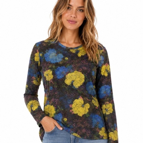 Top zara donna basic floreale - top,