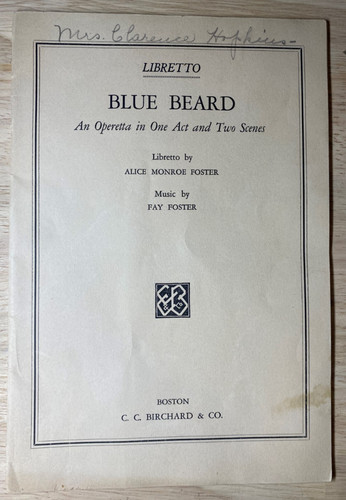 Antique blue beard operetta - beard,