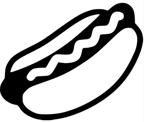 Adesivo hot dog sticker auto