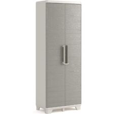 ARMADIO PORTASCOPE KETER LINEAR WOOD 2 ANTE IMPERMEABILE MODERNO cm 68x39x173h