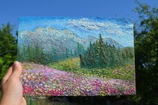 Dipinto ad olio formato "Estate" 20*30 centimetri. Tela su cartone. 2023