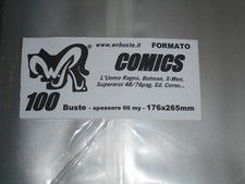 100 BUSTE WR "COMICS" 176x265 mm x Supereroi Corno I Simpson Planeta e alcuni Li
