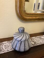 Vaso scatola in vetro artistico con coperchio