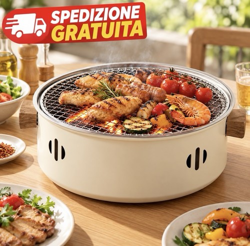 Barbecue portatile carbone - portatile, a