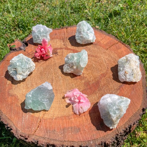 Cristallo fluorite verde - di,