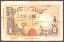 ITALY  100 Lire  9.12.1942