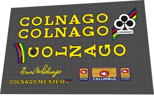 Set adesivi cornice - adesivi, colnago