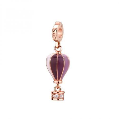 Charm rosato storie - charm, argento