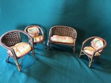 Salottino in vimini per