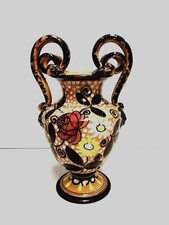 ANTICO VASO BIANSATO CERAMICA ARTISTICA Fanciullacci FAENZA OLD VASE INIZIO 900 