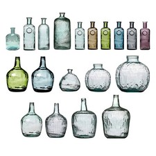 Vaso di vetro bocciolo fiori