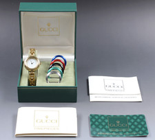 Orologio Vintage [Ecc+5 Box] Gucci Change Bezel 11/12.2 Oro 6 Colori Donna...