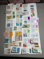 Enorme collezione di licenze di pesca vintage California con francobolli