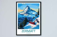 Stampa da viaggio Zermatt arte