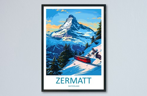 Stampa viaggio zermatt arte - stampa,