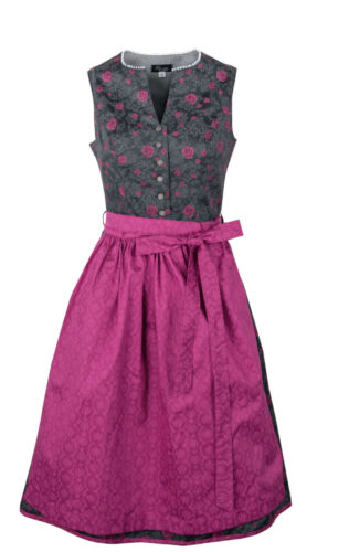 Dirndl nadja grigio rosa - nadja, abito