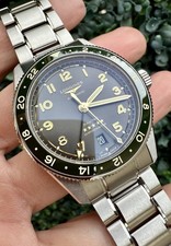 Longines Spirit Zulu Time Automatic Green Bezel 39mm Watch L3.802.4.63.6  B&P