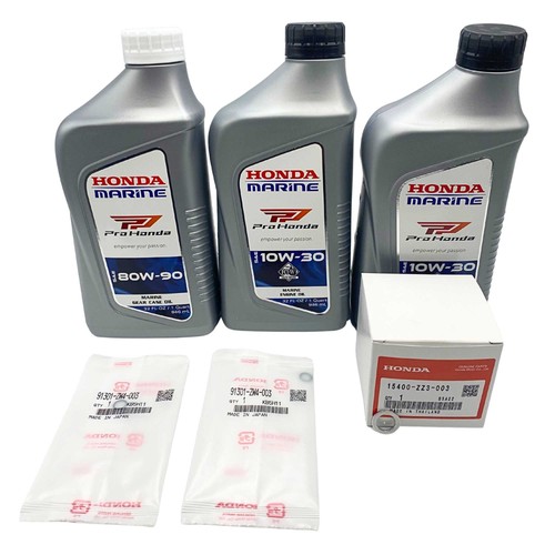 Honda outboard oil change - oil,