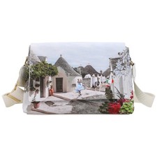 YNot borsa postina stampa Alice in trulli YES621S3 Flap bag con patta SALDI -50