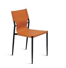 Set 2 sedie in simil cuoio per