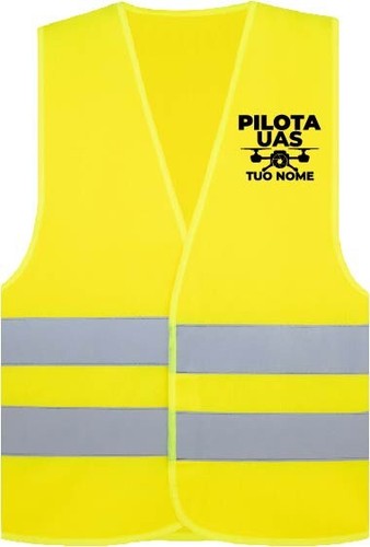 Gilet drone alta visibilità - gilet,
