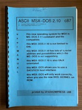 Manuale ASC II MSX-DOS 2.10