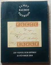 RIVISTA-CATALOGO DI VECCHIE LETTERE E FRANCOBOLLI-JAMET BAUDOT POTHION-2018