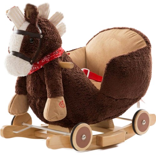 Cavallo dondolo legno con - dondolo,
