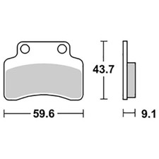 141HM SBS PASTIGLIA FRENO POST
