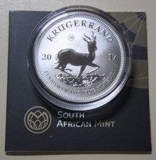 Sud Africa 1 bordo "Krugerrand" 2017 argento 1 oz #F7204 "50th Anniversary" St-BU