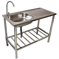Lavabo lavabo in acciaio inox