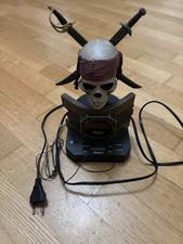 Disney Pirates Of The Caribbean Talking Skull Alarm Clock Radio