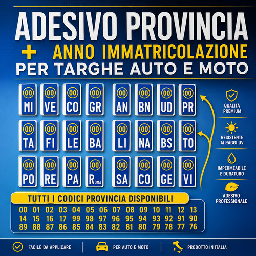 Adesivo targa europea per - adesivo,