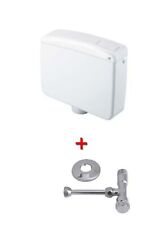 Cassetta Esterna Wc Singolo Scarico Zaino Londra Bianca per Bagno con Accessori