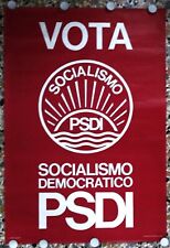 RARO MANIFESTO PSDI - PARTITO