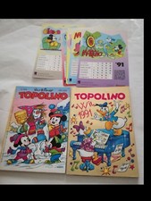 TOPOLINO 1931 e 1932 CON: ALLEGATO il calendario completo del 1991 a schede
