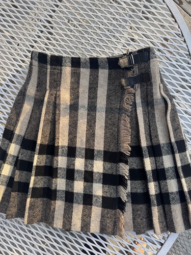 Burberry minigonna plissettata