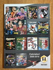 CARTOLINA PANINI HISTORY CALCIATORI 2005-2016 COPERTINE ALBUM