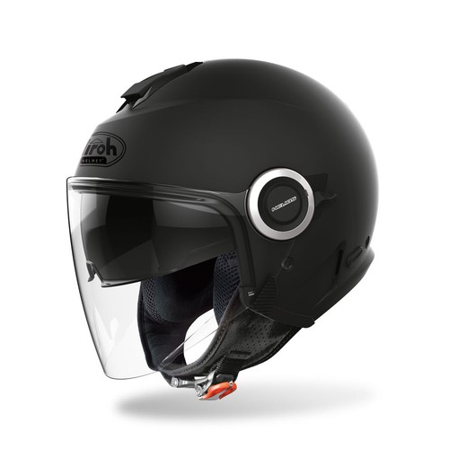 Casco jet airoh helios - helios, nero