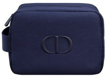 Borsa da toilette Dior blu cosmetica trucco borsa da viaggio treno