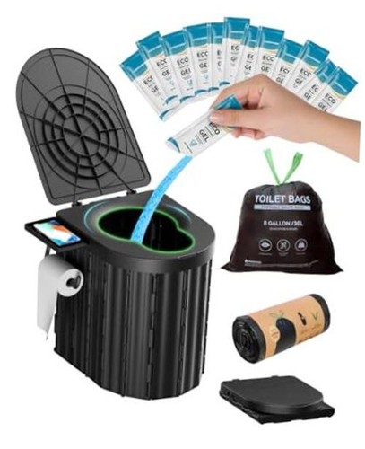 Portatile con gel - wc, per