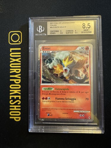 Carta card pokemon entei shiny - pokemon,