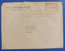 1950 AMR - S.I.L.B. soc. it. lubrificanti Bedford - affrancatura meccanica rossa