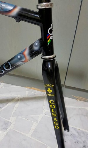 Forcella gialla colnago force - colnago,