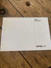 Manuel Notice D Utilisation Opel Radio CDR 2005