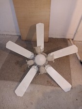 Ventilatore da soffitto lampadario con 5 luci e 5 pale bianco